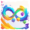 Replayability Badge Graphic showing an infinity symbol...