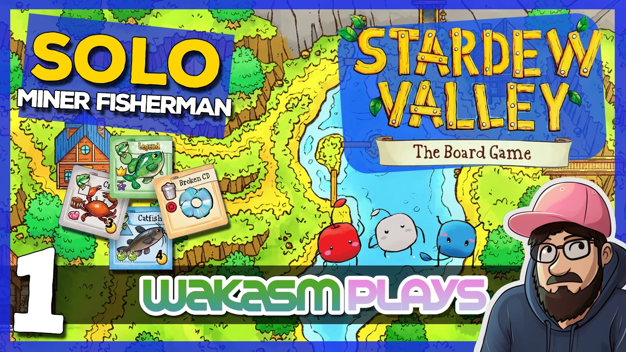 ▶️Stardew Valley The Board Game – Ep 1 – Grandpa’s Wishes us to 🎣Fish and ⛏️ Mine! So little time!