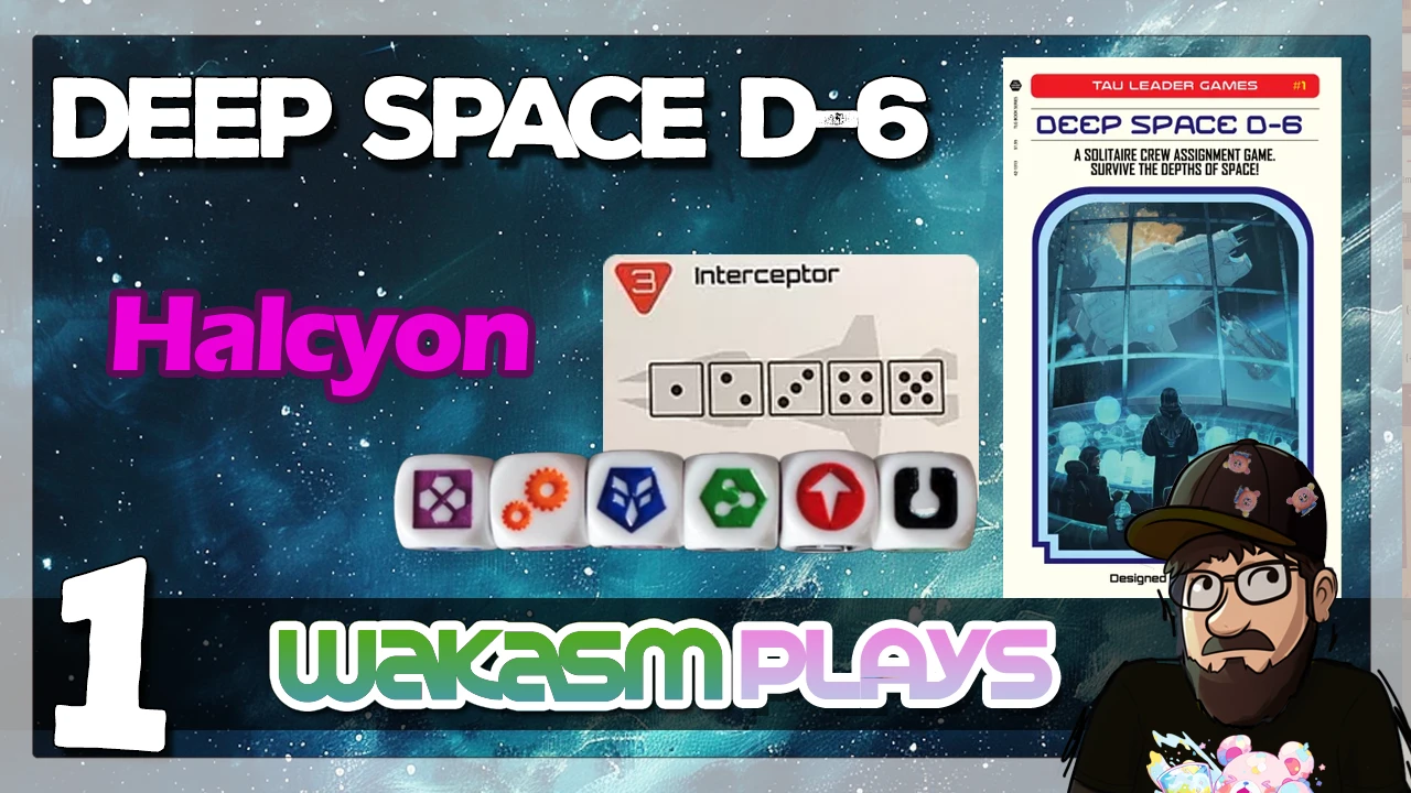 ▶️Deep Space D-6 – The Halcyon’s First Voyage👨‍🚀- A soloboardgaming playthrough [Ep 1]