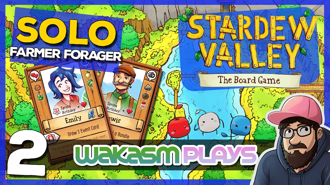 ▶️Stardew Valley The Board Game – Ep 2 – Grandpa’s Wishes us to make friends and build a farm! 🐔