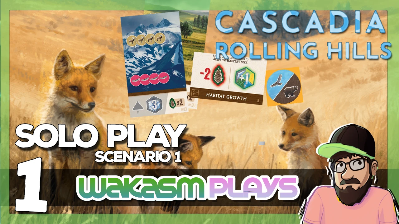 ▶️Cascadia Rolling Hills 🦊- Scenario 1 – Solo Playthrough [EP 1]