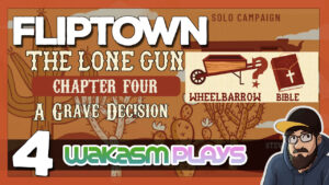 Fliptown: The Lone Gun - Ch 4 'A Grave Decision' 🪦 Hard Mode Challenge | Solo Board Game Fun!