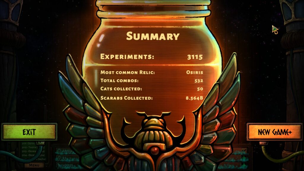 Final Score of Game 2 of Unlucky Mummy by wakasm