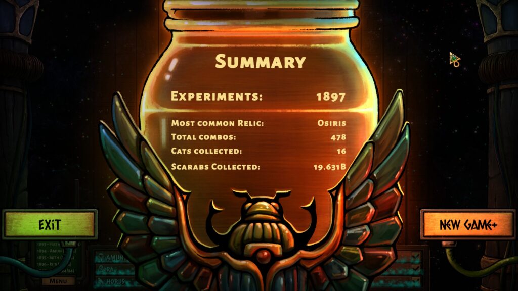 Final Score of Game 3 of Unlucky Mummy by wakasm