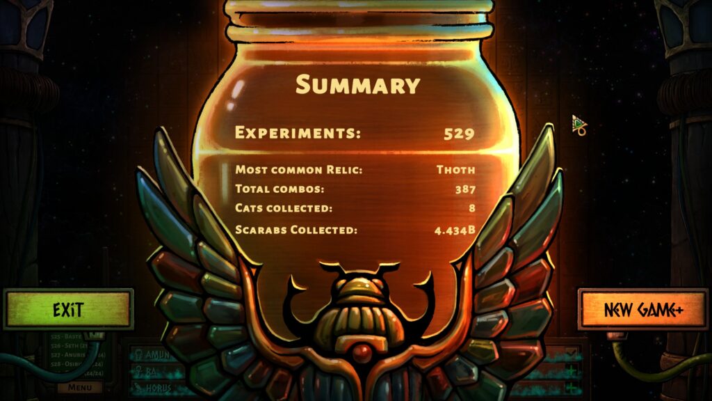 Final Score of Game 6 of Unlucky Mummy by wakasm