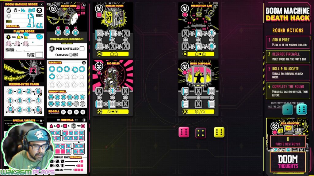 final scoring for this game - Doom Machine Death Hack